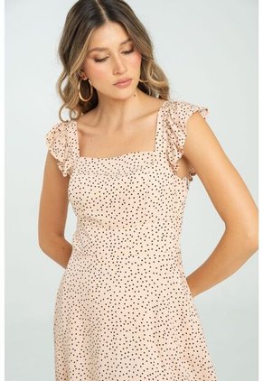 Vestido Corto Zhinna Rosa Ragged Pf11511384