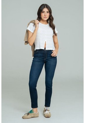 Jeans Skinny Boreal Azul Ragged Pf21350096