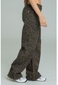 Jean Wide Leg Animal Print Café Ragged Pf21350098 de Ragged