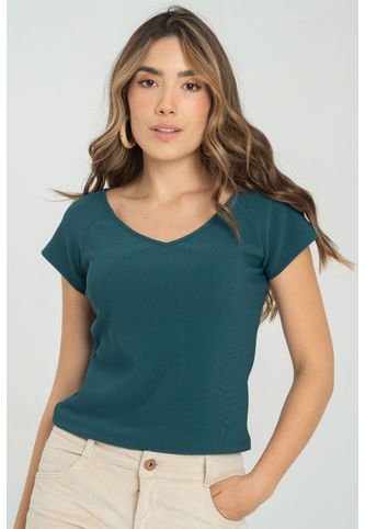 Top Rib Emilia Verde Ragged Pf11121159 Ragged