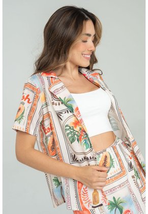 Camisa Summer Blanco Ragged Pf11112978