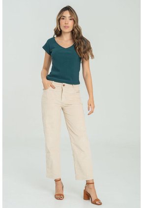 Top Rib Emilia Verde Ragged Pf11121159