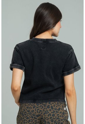 Camiseta Ozen Negro Ragged Pf21120081