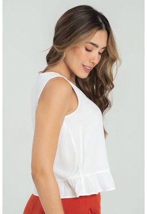 Blusa Malai Blanco Ragged Pf11112979