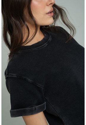 Camiseta Ozen Negro Ragged Pf21120081