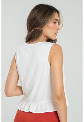 Blusa Malai Blanco Ragged Pf11112979