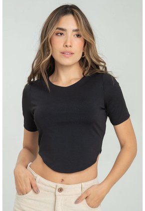 Top Abigail Negro Ragged Pf13120822