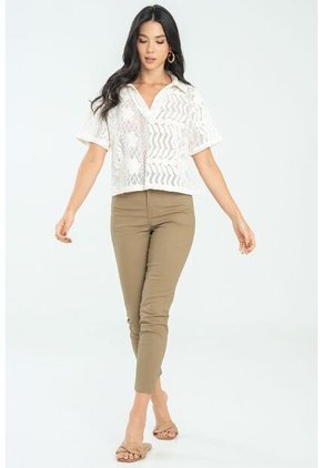 Blusa Georgina Blanco Ragged Pf11112855