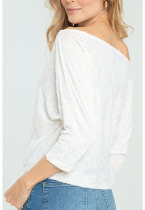 Blusa Hanna Blanco Ragged Pf11112815