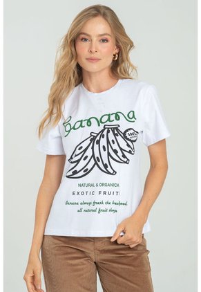 Camiseta Banana Blanco Ragged Pf21120102