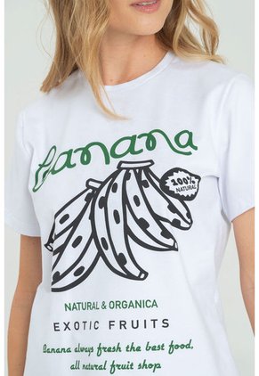Camiseta Banana Blanco Ragged Pf21120102