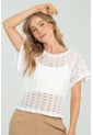 Blusa Ellen Tejida Blanco Ragged Pf11112977 de Ragged