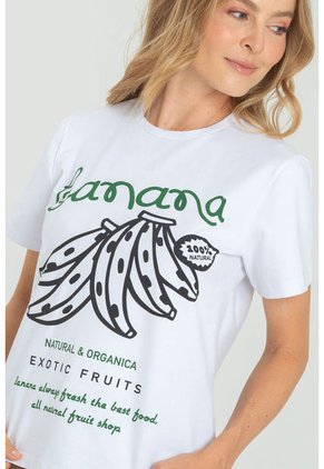 Camiseta Banana Blanco Ragged Pf21120102