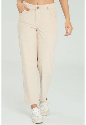 Pantalon Corduroy Beige Ragged Pf21310043
