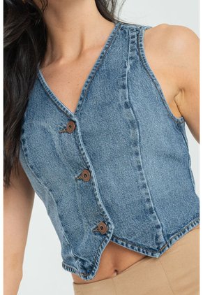 Chaleco Bucarest Azul Ragged Pf21150007