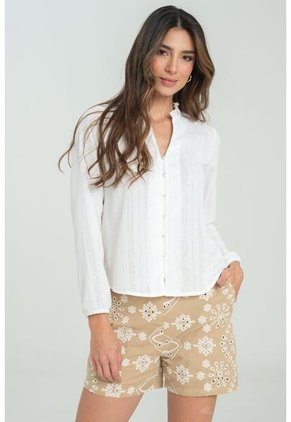 Camisa Beverly Blanco Ragged Pf11112934