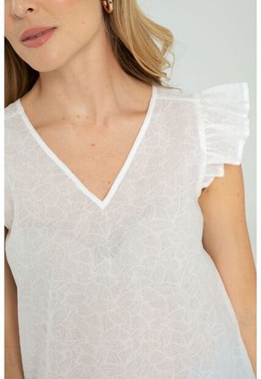 Blusa Ashtala Blanco Ragged Pf11112973