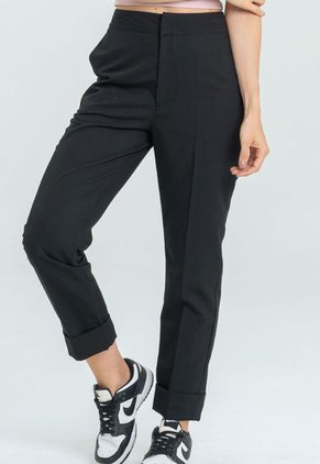 Pantalon Ribete Doctor Negro Ragged Pf12310403