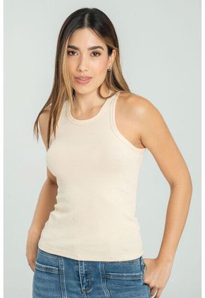 Camiseta Atletica Rib Beige Ragged Pf17120045