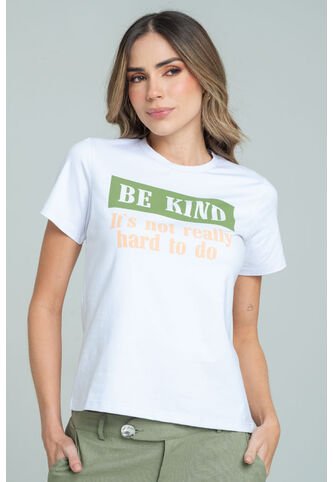 Camiseta Be Kind Blanco Ragged Pf21120085 Ragged