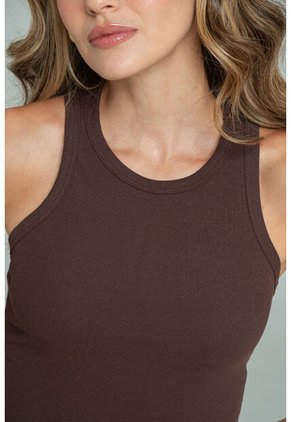 Camiseta Atletica Rib Café Ragged Pf17120045