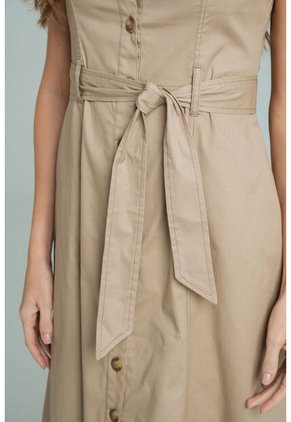 Vestido Malva Beige Ragged Pf11511429