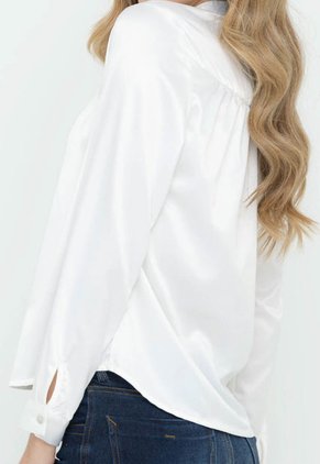 Camisa Satin Mali Blanco Ragged Pf12110678