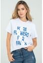 Camiseta Flores Blanco Ragged Pf21120084 de Ragged
