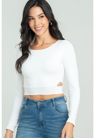 Crop Top Hideat Blanco Ragged Pf13120802 Ragged