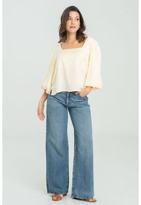 Blusa Ashya Beige Ragged Pf11112988