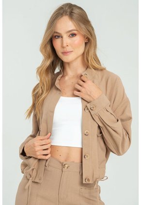 Chaqueta Bolonia Beige Ragged Pf11130255