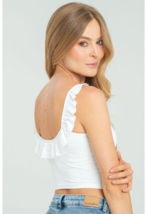 Top Amalia Blanco Ragged Pf13120826