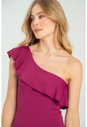 Body Asimetrico Boleros Marrón Ragged Pf13100043