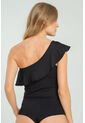 Body Asimetrico Boleros Negro Ragged Pf13100043 de Ragged