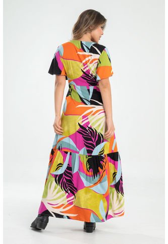 Vestido Largo Maggio Verde Ragged Pf31511396 Ragged