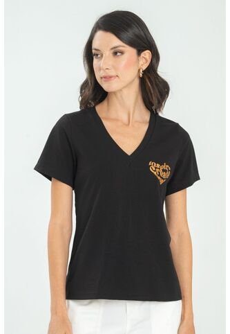 Camiseta Inspire Negro Ragged Pf21120087 Ragged