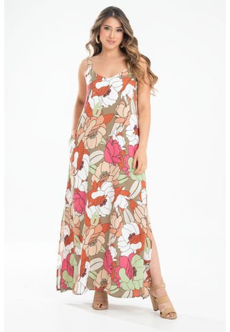 Vestido Malai Café Ragged Pf31511381 Ragged