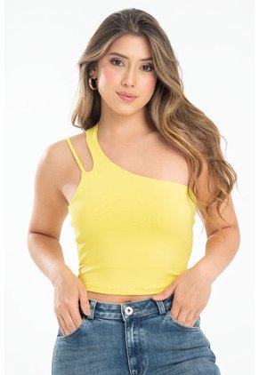 Crop Top Janelle Amarillo Ragged Pf31122231