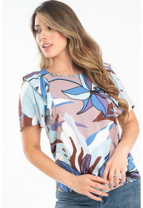 Blusa Malaga Azul Ragged Pf31113272