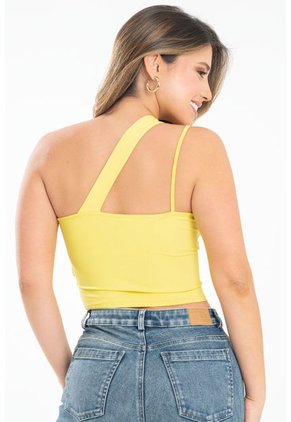 Crop Top Janelle Amarillo Ragged Pf31122231