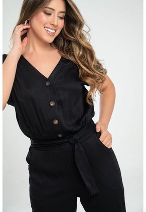 Enterizo Largo Chless Negro Ragged Pf31530179