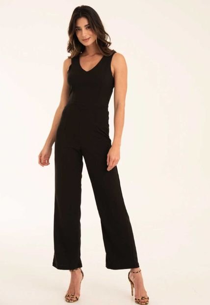 Enterizo Largo Nikole Negro Ragged Pf12530030