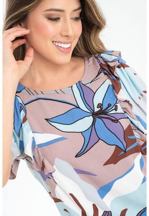 Blusa Malaga Azul Ragged Pf31113272