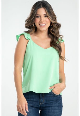 Blusa Bubbly Verde Ragged Pf31113260 Ragged