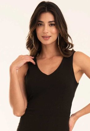 Enterizo Largo Nikole Negro Ragged Pf12530030
