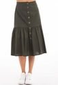 Falda Terranova Midi Verde Ragged Pf11320407 de Ragged