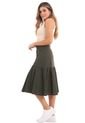 Falda Terranova Midi Verde Ragged Pf11320407 de Ragged
