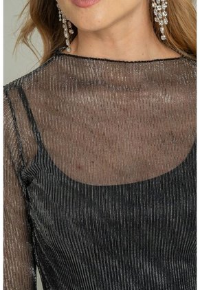 Blusa Chammit Negro Ragged Pf12110867