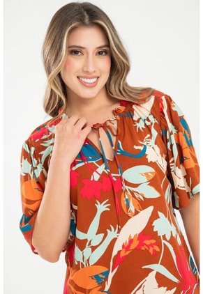 Blusa Olivia Café Ragged Pf31113487