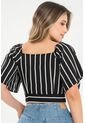 Blusa Rayas Ilysha Negro Ragged Pf31113474 de Ragged